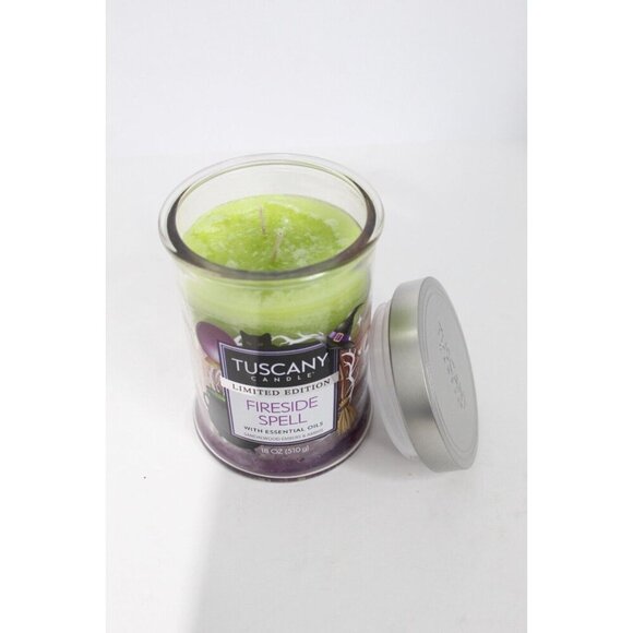 Tuscany Candle Limited Edition - Fireside Spell With Essential Oils 18oz New - Picture 5 of 5
